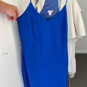 Royal blue J Crew racer back dress NEW WITH TAGS